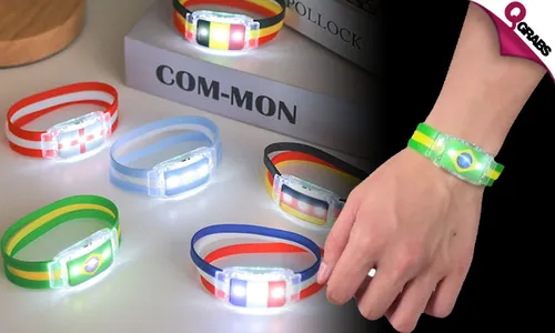 LED Silicone Flag Bracelets!